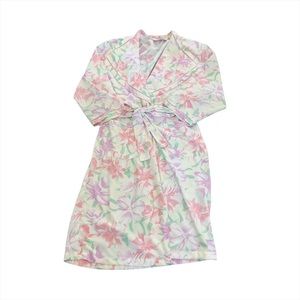Vtg Victoria’s Secret Gold Label floral lightweight robe summer sexy 90s Y2K